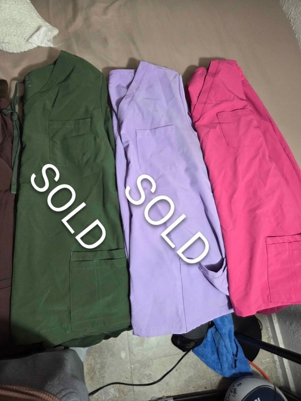 COZYFIT Scrub Bundle XS 4 Sets Jogger Style Medical Uniform Lot